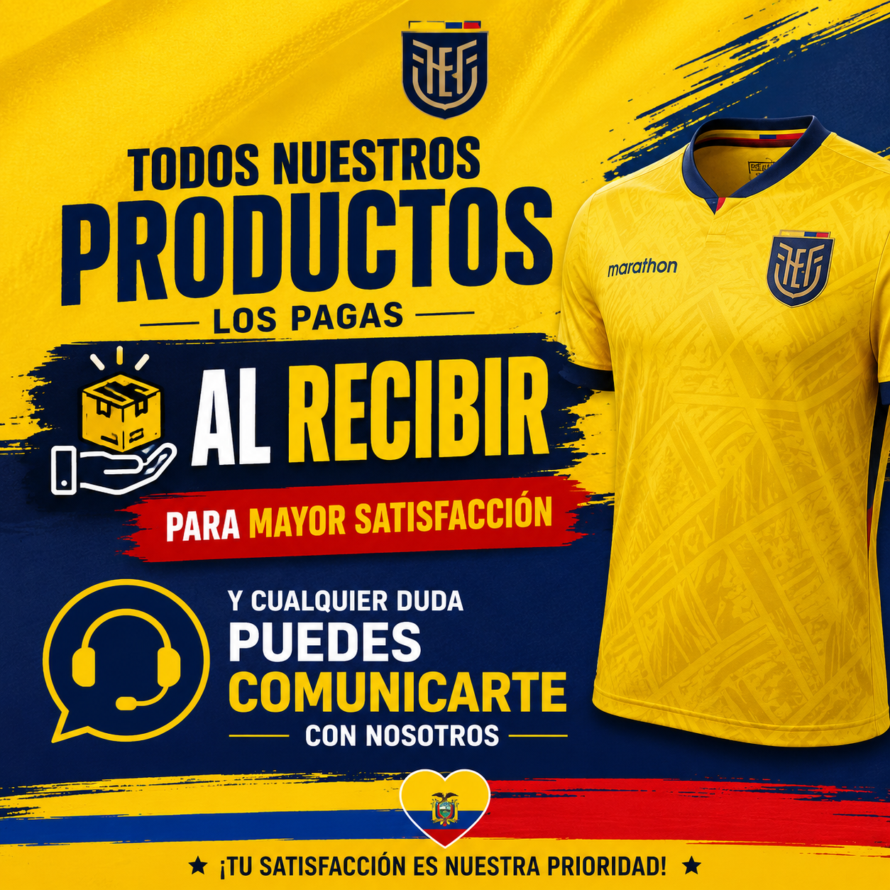 Camiseta Oficial Ecuador 2026 | Edición Hincha Premium 🇪🇨🔥.